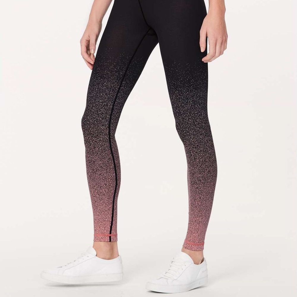Lululemon Wunder Under Hi-Rise Tight  - 10 Pink Ombré Speckle